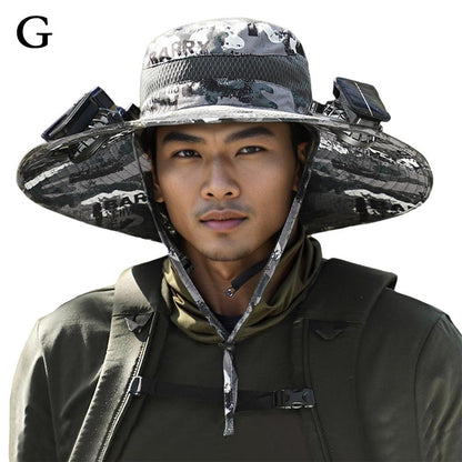 Solar Fan Outdoor Camping & Fishing Hat