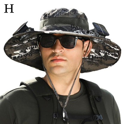 Solar Fan Outdoor Camping & Fishing Hat