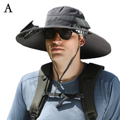 Solar Fan Outdoor Camping & Fishing Hat